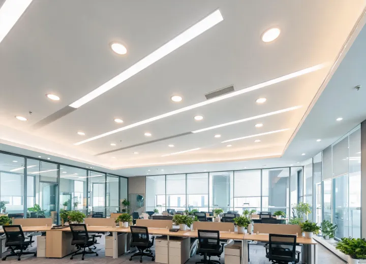 Commercial indoor luminaires