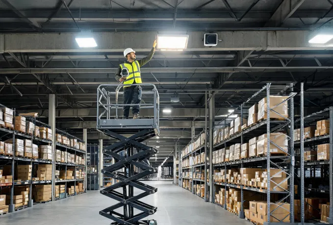 Warehouse high bay commissioning