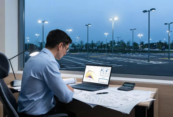 Parking area photometric review